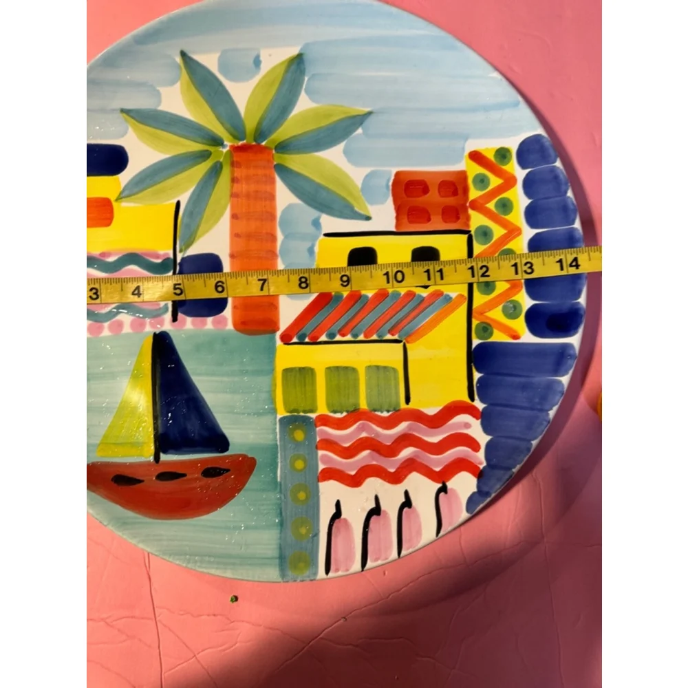 Pier 1 Decorative Plate Multi-color